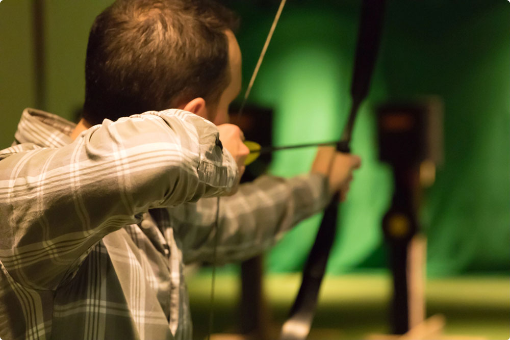 Hot archery range