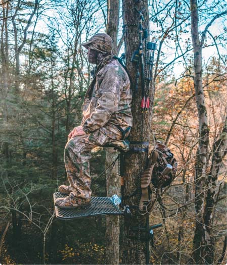 Gun and Bow Hanger for Tree