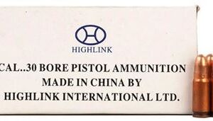 Highlink 30 Bore Pistol Ammunition FMJ