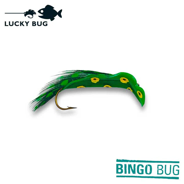 Bingobug greenfrog with guinea logo