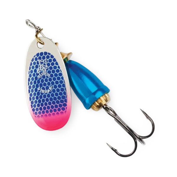 Blue fox vibrax spinner blue scale pink tip uv 1