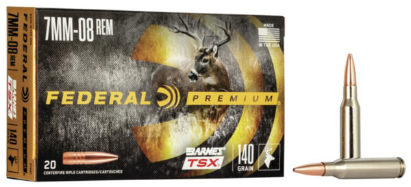Federal p708c premium 7mm 08 rem 140 gr barnes tsx 20 per box 10 cs 029465099060 image1  27661 600x274