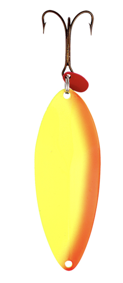 Fluorescent yellow orange lizard lure