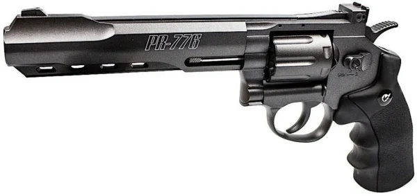Gamo pr 776 co2 177 cal pellet revolver left side top 600x283