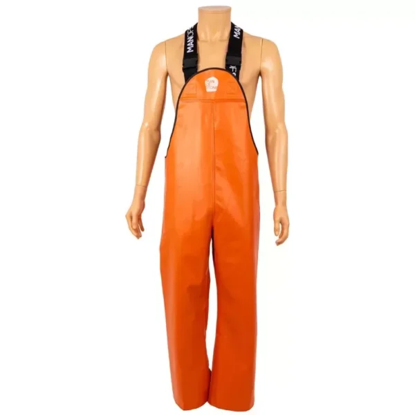 N982p orange pantalon a bavette en pvc devant jpg webp 600x600