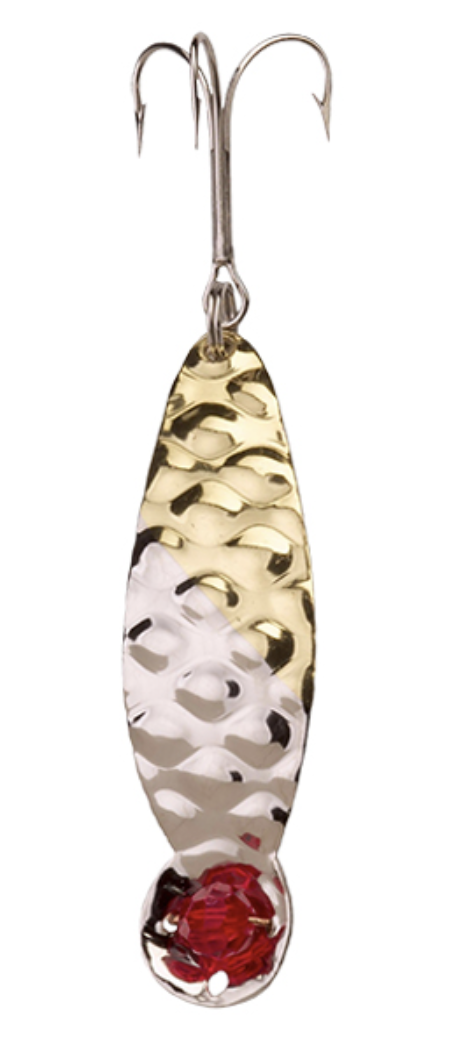 Scarlet eye hammered nickel brass