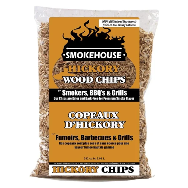 Smokehouse wood chips for smokers and grills 1 75 lbs hickory b1bf5a6b 6d01 4a62 a167 51eba62be66e f 600x600