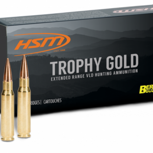 HSM Trophy Gold Ammunition 6.5 Creedmoor 130 Gr Berger HBPT Hunting VLD