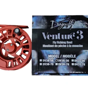 Dragonfly Venture 3 DV3R-56 (Red) Fly Reel